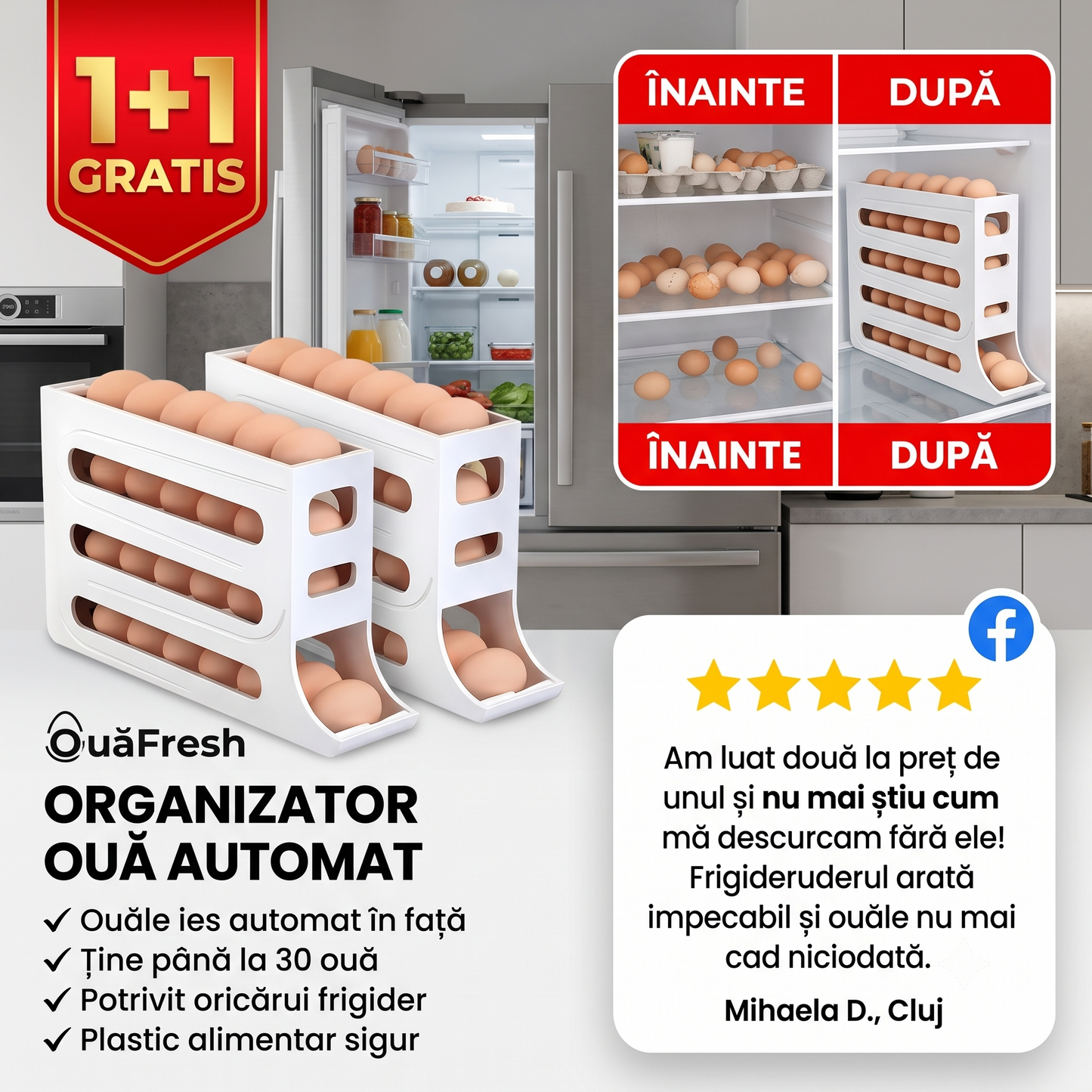 Suport Ouă cu Rulare Automată ➡️ 1+1 GRATIS