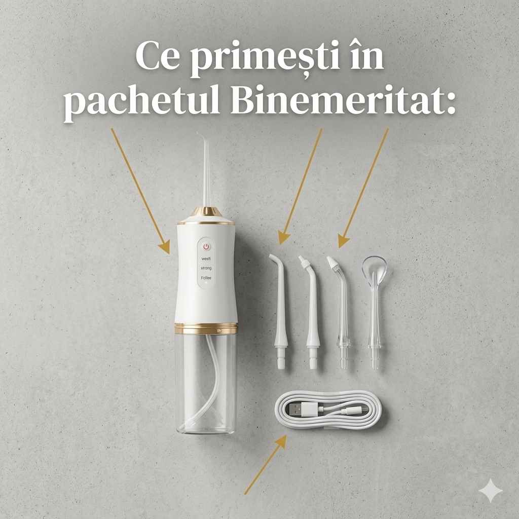 Irigator bucal si oral cu 4 capete