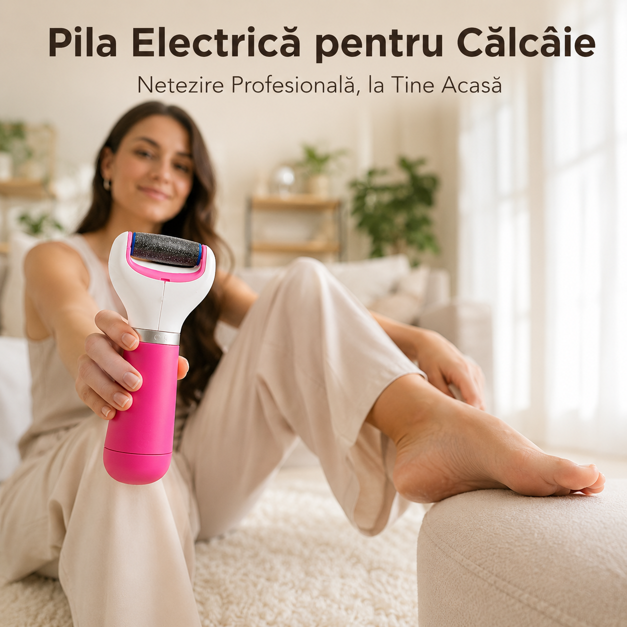 Pilă Electrică pentru Călcâie – Picioare Fine și Catifelate Fără Efort