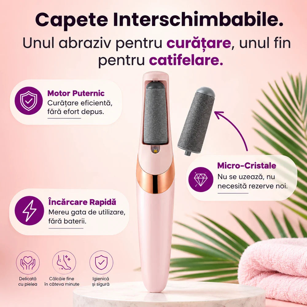 Aparat Electric Portabil pentru Călcâi
