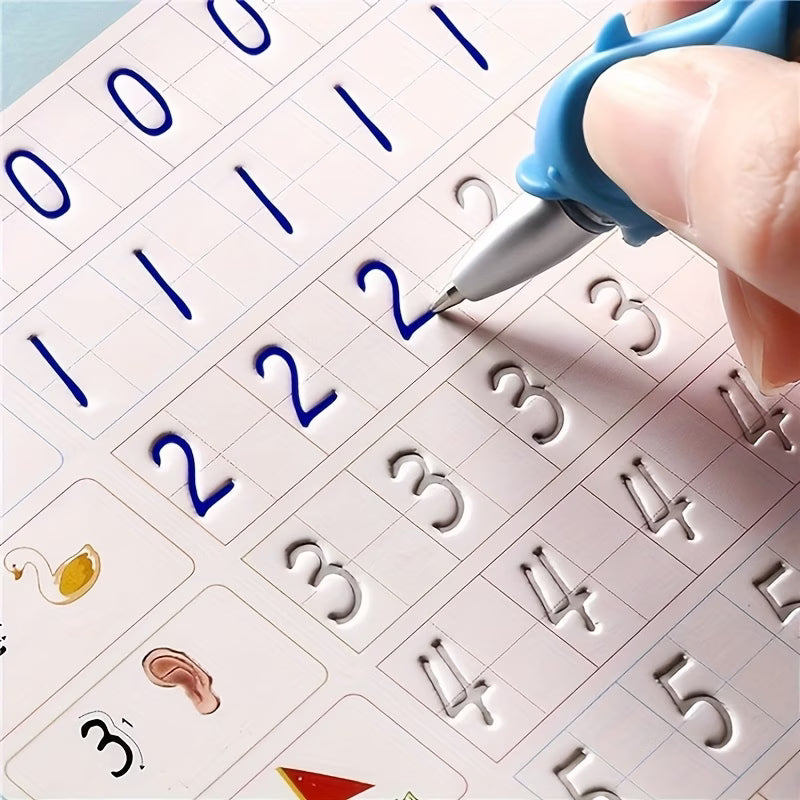 3 Caiete Reutilizabile Caligrafice cu Șanțuri Ghidate