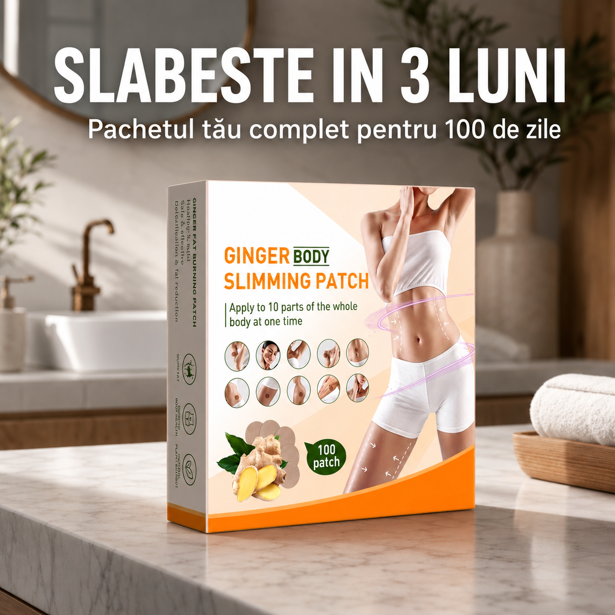 Setul final pentru slabire – set cu 100 plasturi de slăbire