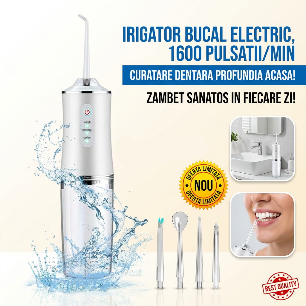 Irigator bucal si oral cu 4 capete