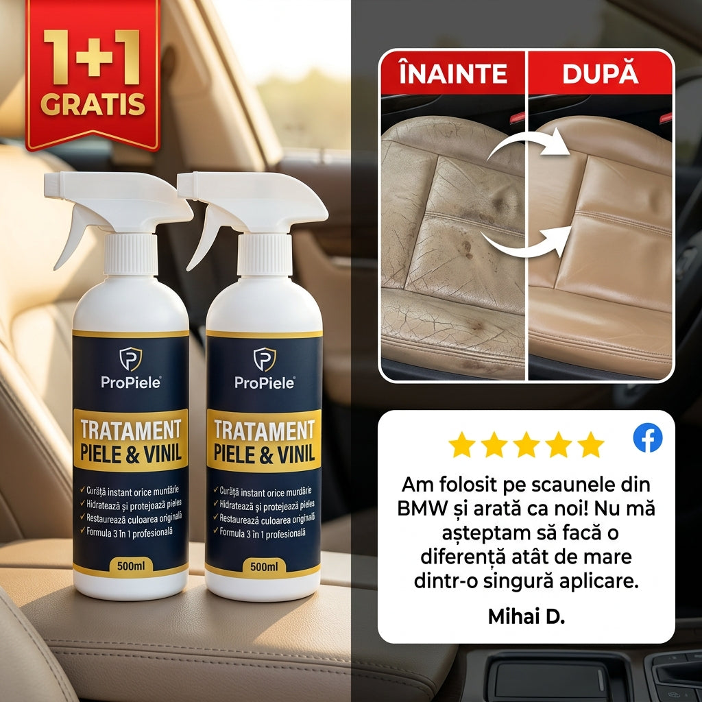 1+1 GRATIS ➡️ Tratament de regenerare piele auto ProPiele