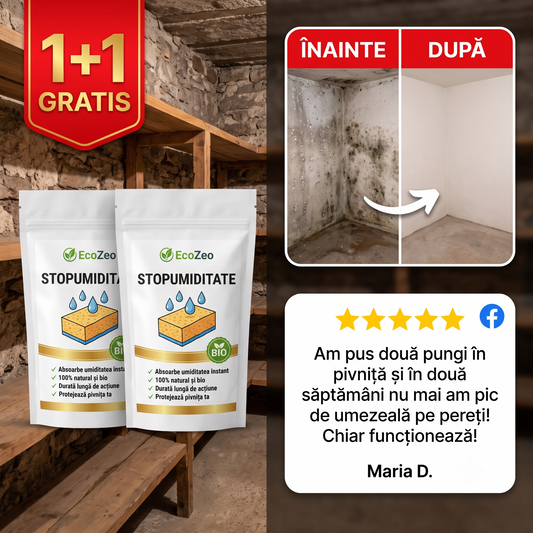1+1 GRATIS ➡️ Săculeți reutilizabili absorbanți de umiditate