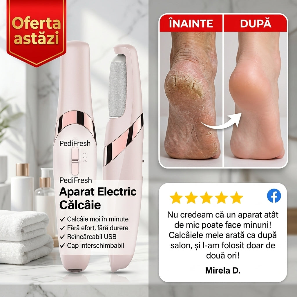Aparat Electric Portabil pentru Călcâi